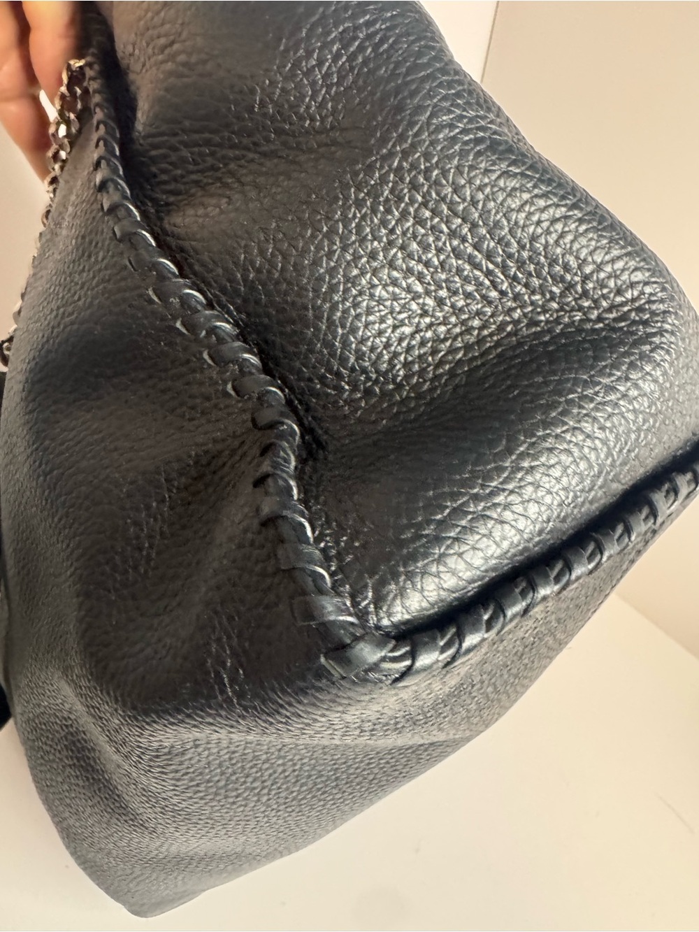 #414 Michael Michael Kors Chelsea Large Whipped Pebbled Leather Shoulder Tote - Picture 12 of 17